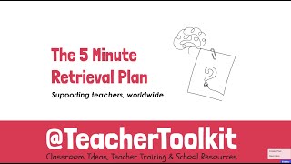5-Minute Retrieval Plan: How to Embed Retrieval Practice