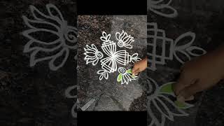 3*2 simple Louts rangoli designs for new year 2025#simpleandeasyrangoliforbeginner#rangolidesign