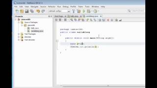 Netbeans Java Tutorial - 4 Variables & Datatypes - Part 2