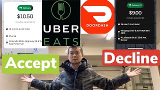 Uber Eats Tips and Tricks Decline or Accept