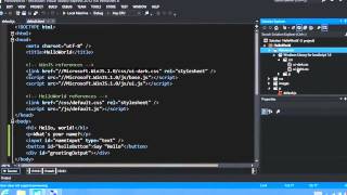 Create a Hello World App Windows 8 App JavaScript #