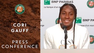 Cori Gauff Press Conference after Round 4 I Roland-Garros 2021