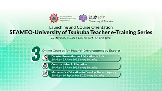 [Zoom] Launching and Orientation of SEAMEO-UT Teacher e-Training Series (Thu26May 10-11.30am)