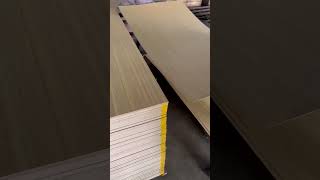 MDF laminate with straight line exhibit