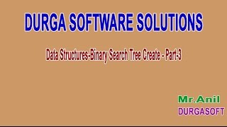 Data Structures Binary Search Tree Create Part 3