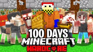 100 Days - Minecraft Zombie Apocalypse [FULL MOVIE]