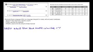 Programming Techniques, Programs, Translators and Languages: SQL Queries - OCR GCSE Computer Science