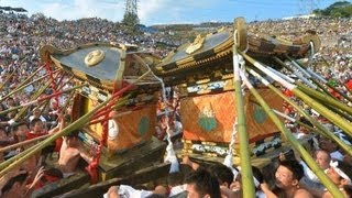 勇壮なみこし激突　兵庫・姫路で「灘のけんか祭り」