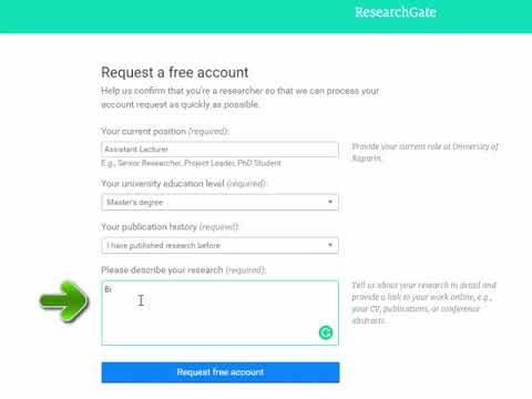 How To Create Researchgate? - YouTube