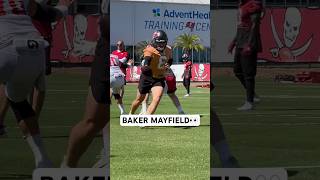 Baker Mayfield in action at OTAs 👀 #bucs #buccaneers #tampabaybuccaneers #nfl #quarterback