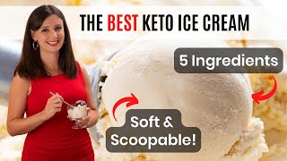Secrets To The BEST KETO ICE CREAM Recipe: Creamy, Sweet, & Scoopable!