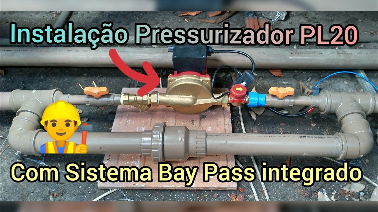 Pressurizador De água Para Casas Com Bay Pass 👷 Vídeo Completo De ...