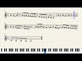 نوتة موسيقية_ نسم علينا الهوى_ فيروز nassam alayna el hawa_ fairuz sheet music