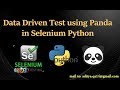 Data Driven Testing in Python Selenium using Pandas