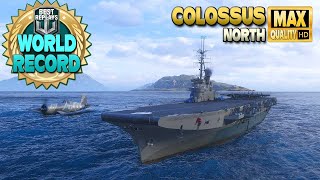 Aircraft Carrier Colossus new world record - World of Warships