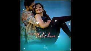 Aligina Adigina Song ❤️ Lyrics | Telugu Whatsapp Status Lyrics Song | Bheeshma | Nithiin | Rashmika