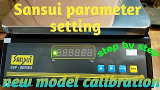 Sansui weighing scale calibration \u0026 parameter setting #sansui @rbweighingsolution