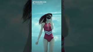 잠수하면서 끼부리는 누나야 #shorts