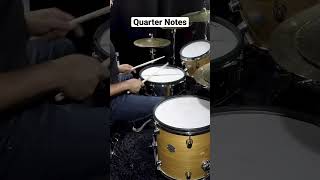 Beginner Drummers: How to Play Quarter Note Subdivisions 101 #shorts