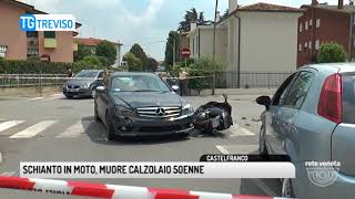 TG TREVISO (01/06/2018) - SCHIANTO IN MOTO, MUORE CALZOLAIO 50ENNE