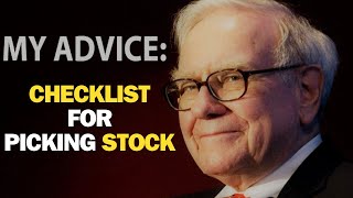 Warren Buffett: Explains His Checklist For Picking Stocks