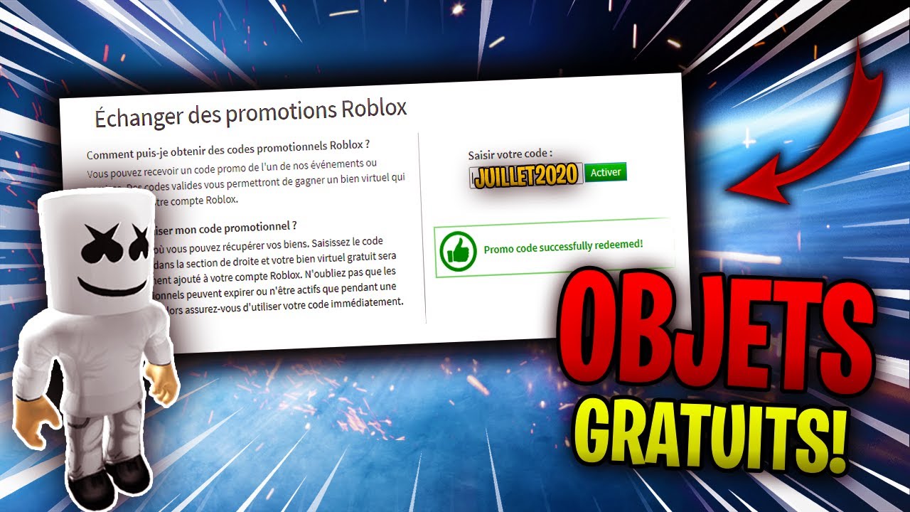 CODES Promotionnels De JUILLET 2020 Pour Avoir Des Objets *GRATUITS ...