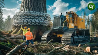 Extreme Firewood Processing Machine | Biggest Heavy Chainsaw Cutting Tree Machines #3