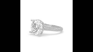 The Beauty of 14k White Gold 1.17ct Brilliant Round Lab Diamond Ring