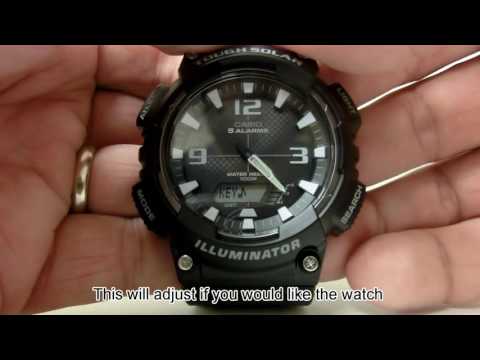 AQ-S810W - Adjusting Watch Settings Including Daylight Saving Time AQ-S810W - Adjusting Watch Settings Including Daylight Saving Time