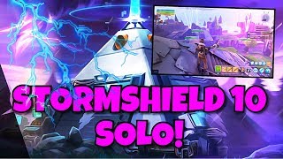 stormshield defence 10 solo fortnite save the world stonewood - fortnite stonewood storm shield defense 10