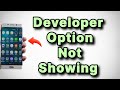 Developer Options Not Showing up on Samsung Phone