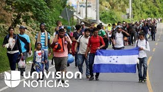 Una nueva caravana de migrantes hondureños se dirige a Estados Unidos en busca de asilo