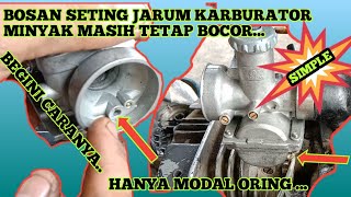 Seting plampung karbu fiz r banjir terus menerus !!! Kupas tuntas cara seting karburator motor ..