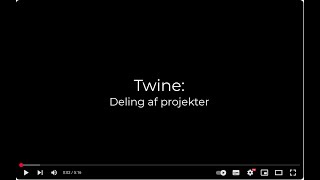 Vejledning til Twine i Chapbook-formatet:: Deling af projekter i SkoleTube