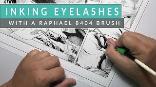 HOW TO INK EYELASHES  WITH A BRUSH