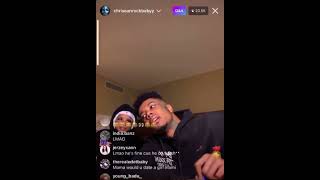 Chrisean and blueface answer questions on live. (Part 1)