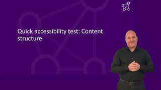 Quick accessibility test: Content structure (British Sign Language version)