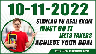 IELTS Listening Practice Test 2022 with Answers | 10.11.2022