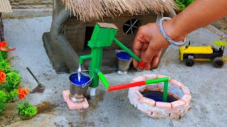 DIY how to make  cow shed | house of animals | horse house – cow shed | mini hand pump |woodwork