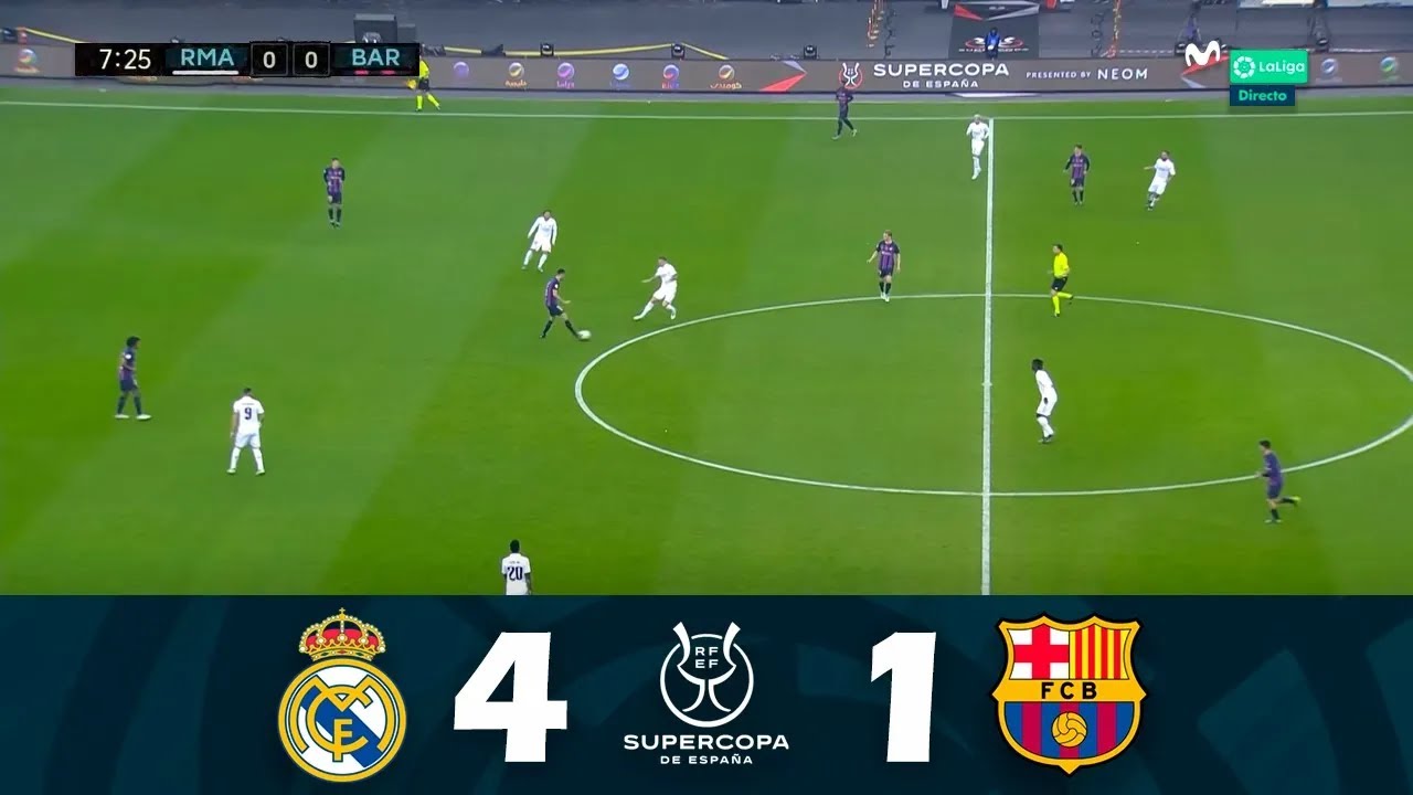 Real Madrid Vs. FC Barcelona [4-1] • FINAL - Supercopa De España 2024 ...