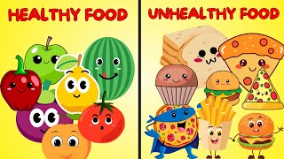 Foods [Healthy and Unhealthy]  Exposed for Kids | Learn the ABC Song | learning Video For Toddlers