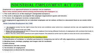 Industrial employment act 1946