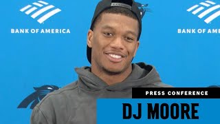DJ Moore talks about his relationship with Cam Newton