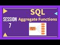Oracle Session 7 - Aggregate function in SQL | Oracle SQL Tutorial for Beginners | SQL for beginners