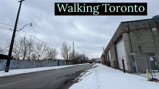 Walking Various Streets in Toronto’s Stockyards District 1/13/2025