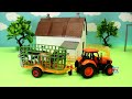 farm tractor toys and fun animals toys for kids