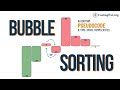 Bubble Sort Algorithm, Pseudocode, Time and Space complexity || Sorting Algorithms || CodingPal.org