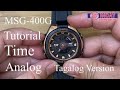 How to adjust the time Digital and Analog after you replace battery CASIO MSG-400G