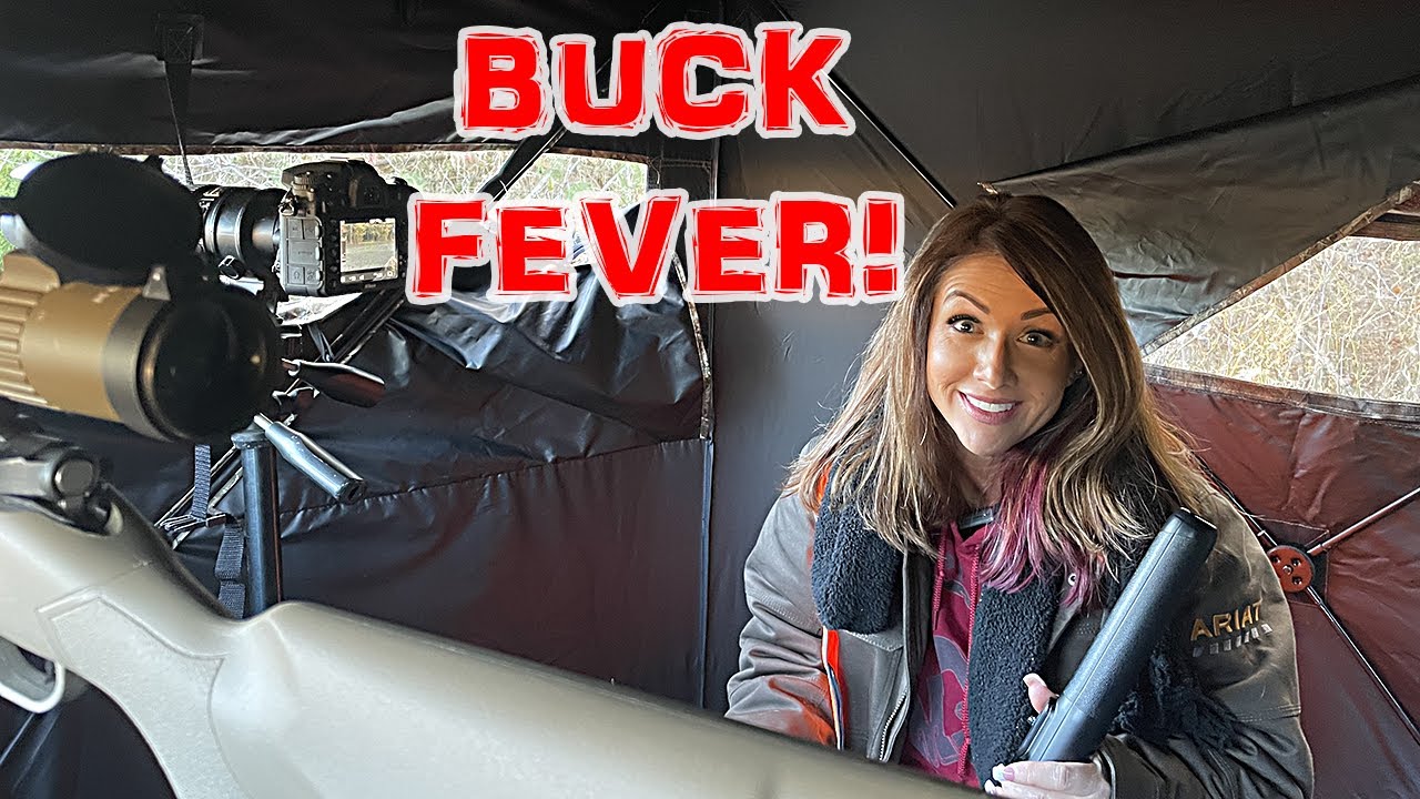 Her First Time Deer Hunting, She Got BUCK FEVER! - YouTube