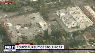 Police Chase: Suspected stolen car leading authorities on chase across San Gabriel Valley